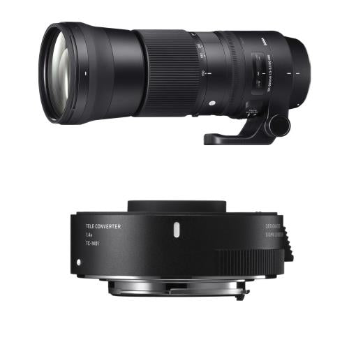 Sigma 150-600 mm f/5-6,3 DG OS HSM Contemporary – Canon + Teleconvertidor Sigma TC-1401 1,4x – Canon Ef