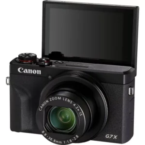 Canon PowerShot G7 X Mark III, negro, con batería de repuesto
